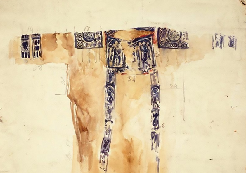 Sorolla coleccionista de tejidos coptos